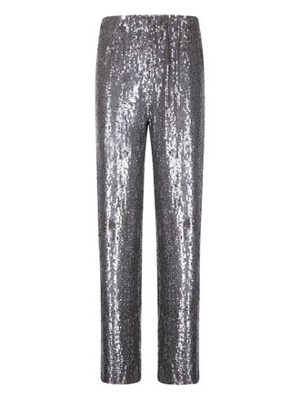 P.A.R.O.S.H. sequin-embellished trousers - women - Polyamide/Elastane - M - Silver