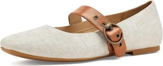 Vionic Hattie Womens Shoes Natural/Gold Metallic Canvas : 9.5 M