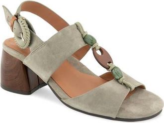 Gentle Souls Miracle Slingback Sandal in Silver Sage Suede at Nordstrom, Size 7.5
