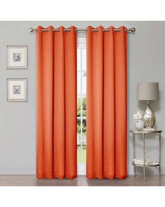 Superior 52X96 Solid Classic Modern Blackout 2Pc Curtain Panel Set