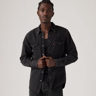 Levi's Barstow Standard Fit Western Shirt - Mens - 2XL - Black