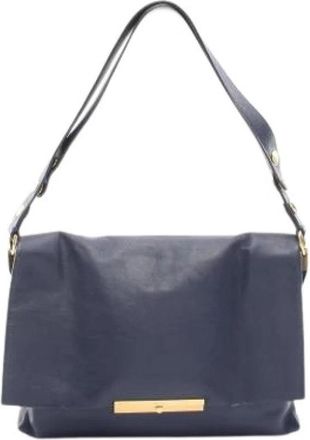 Celine Pre-owned Vintage Schoudertas - Dames - Vintage Schoudertas - Blauw - ONE Size - Leer - Vintage