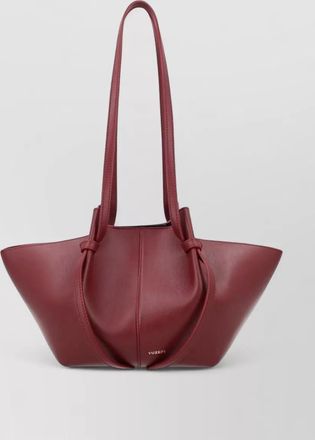 Yuzefi structured bucket bag knotted top handles