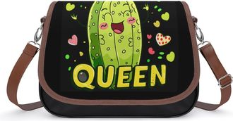 Generic Pickle Queen Crossbody Bags for Women Shoulder Messenger Bag Purse Handbags