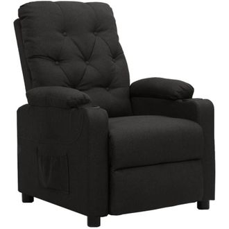 vidaXL Vidaxl - Sill&oacute;n Reclinable De Tela Negro