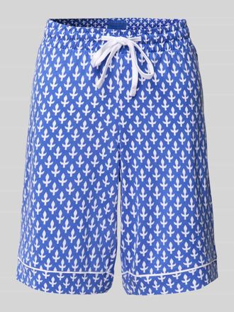 Christian Berg Pyjama-Shorts mit elastischem Bund in Blau, Gr&ouml;&szlig;e XS