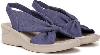 Life Stride Lifestride Serenade Sandals Womens Skipper Blue Slingback Wedge HTAT1802