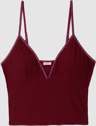 La Nouvelle Bustier Charlye Wine Lurex