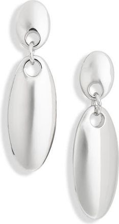 Nordstrom Rack Oval Drop Earrings in Silver at Nordstrom Rack