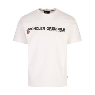 Moncler White T-shirts and Polos - male - Moncler - T-Shirts - White - M - Tops