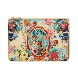 Camilla Clutches, female, Multicolor, ONE SIZE, Small Canvas Clutch