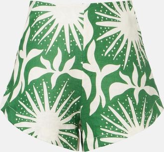 Cala de la Cruz Shorts Bahamas de lino estampados