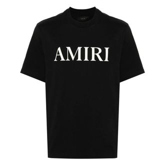 Amiri Black Logo Cotton T-shirt