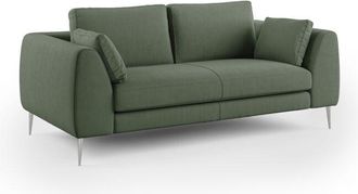 Divani.Store Divani.store - Plano Sof&aacute; Moderno En Microfibra T&eacute;cnica Desmontable 176 Cm Verde