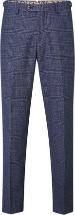 Skopes Woolf Suit Trouser for Mens in Navy Check 38S