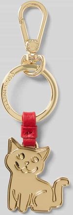 Coccinelle Anhänger mit Logo-Prägung in Rot, Größe 1