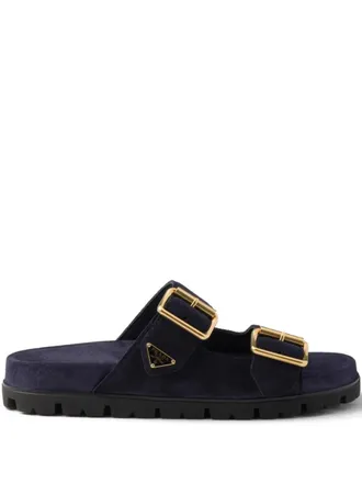 【希少】PRADA ロゴ入り スエード ラバーソール スライド org.jpg