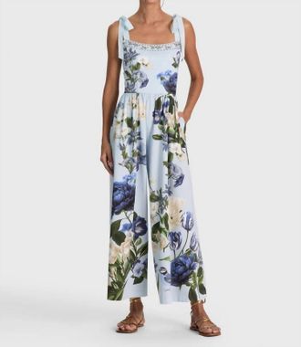 Alice & Olivia Rosalee Wide Leg Jumpsuit In Fly Away