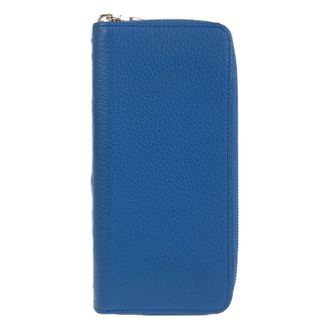 Louis Vuitton Blue Leather Long Wallet (Bi-Fold) (Pre-Owned)