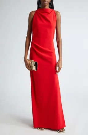 Proenza Schouler Faye Draped Backless Gown in Red at Nordstrom, Size 12