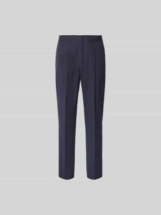Officine G&eacute;n&eacute;rale Straight Fit Stoffhose aus Baumwolle in Marine, Gr&ouml;&szlig;e 46