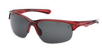 Timberland TB00082 Polarized 66D Mens Sunglasses Red Size 67