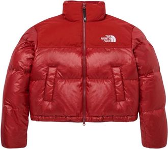 The North Face (WMNS) The North Face White Label Novelty Nuptse Down Jacket Asia Sizing Dark Red NJ1DP85M