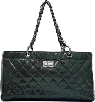 Chanel Pre-owned Vintage Schoudertas - Dames - Vintage Schoudertas - Groen - ONE Size - Leer - Vintage