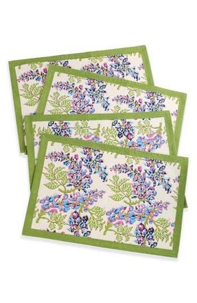 Tiramisu Scarlet Set of 4 Placemats in Green/Blue at Nordstrom Rack
