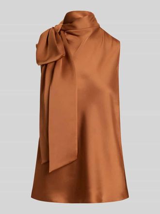 Lauren Ralph Lauren Regular Fit Top mit Schluppe in Terra, Gr&ouml;&szlig;e 34