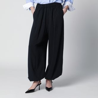 Frankie Shop Oakdale track pants in polyester navy/white pinstripe