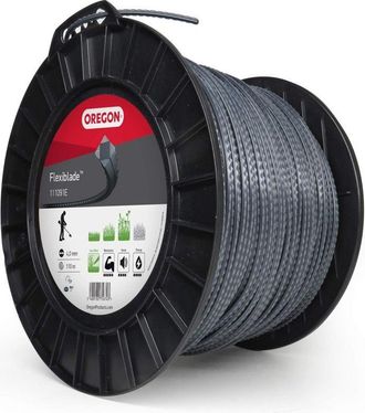 Oregon Scientific Filo per decespugliatore Lama Flexi quadrata Nero/Grigio &oslash; 4.0mm/110m Oregon 111091E