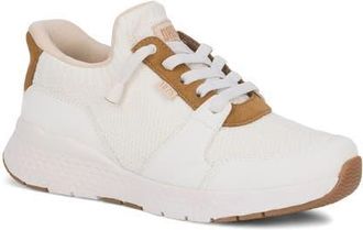 Drew Bobbie Lace-up Sneaker in White Suede Combo at Nordstrom, Size 10.5