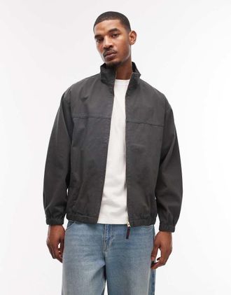 Gramicci Giacca harrington in twill grigio fumo