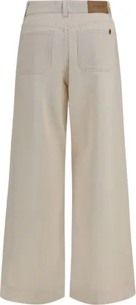 Max Mara Cotton Bull Denim Trousers - Beige