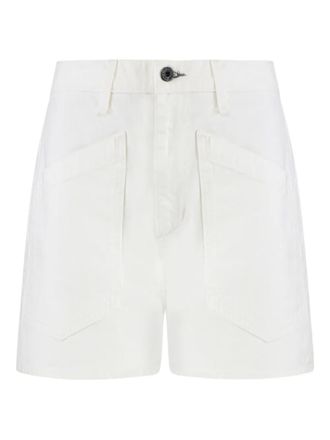 ASKK NY utility-pocket shorts - women - Cotton - 26 - White
