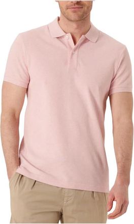 Profuomo Tops, Heren, Roze, S, Katoen, Polo Shirt