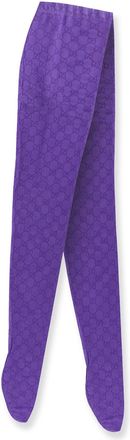 Gucci Nylon Tights With All-Over Gg Motif-Donna