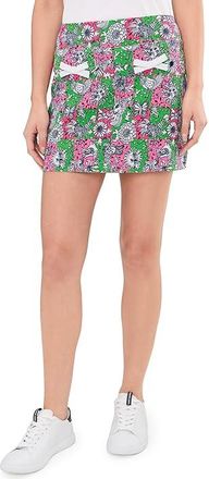 Lilly Pulitzer Monica 15 Skort UPF 50+ Womens Skirt Cherry Blossom Pink Lil Chicken Check Golf : 16, Polyester/Spandex