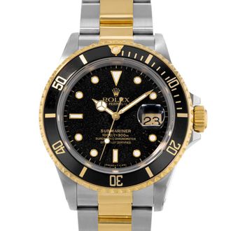 Rolex Pre-owned Rolex Submariner Date Automatic Chronometer Black Dial Mens Watch 16803 BKSO