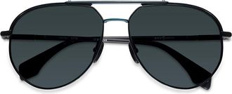 Etnia Barcelona Vinita Polarized BKTQ Mens Sunglasses Black Size 62
