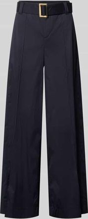 M.A.C Wide Leg Hose mit G&uuml;rtel Modell Carletta in Marine, Gr&ouml;&szlig;e 36