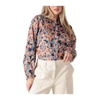 Kudibal Copenhagen Overhemden, Dames, Veelkleurig, XL, Elegante Sioma Blouse in Marineblauw