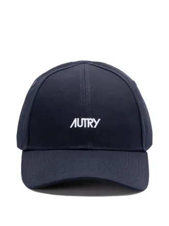 Autry logo-embroidered cap - unisex - Cotton - One Size - Blue