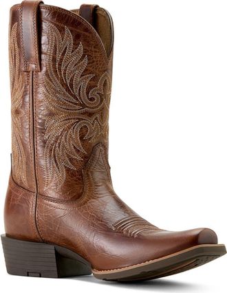Ariat Sport Narrow Cutter Toe Cowboy Boot in Brown at Nordstrom, Size 11.5