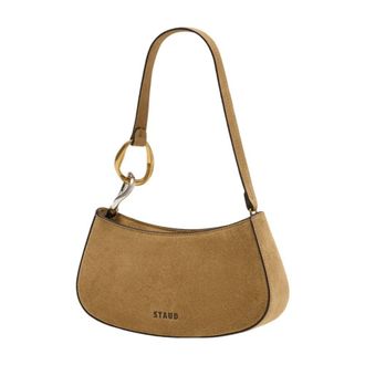 Staud Womens Ollie Shoulder Bag Brown Cowhide