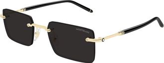 Montblanc MB0482S 001 Mens Sunglasses Gold Size 53