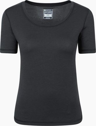 Mountain Warehouse Womens Mountain Warehouse Womens/Ladies Keep The Heat Isotherm T-Shirt - Black - Size: 16