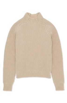 Fortela Leona High Neck Wool and Cashmere Sweater in Cream at Nordstrom, Size X-Small Eu
