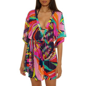 Trina Turk Paralia Print Cover-Up Dress in Multi at Nordstrom, Size Medium